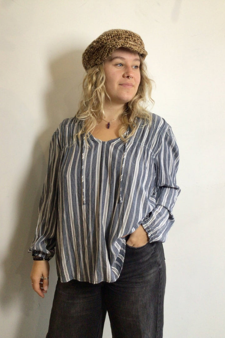 Loose Fit Striped Blouse - The Daisy Chain
