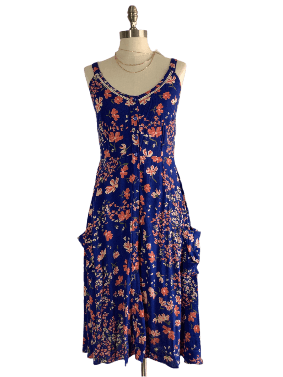 Malibu Dress - Blue Floral - The Daisy Chain