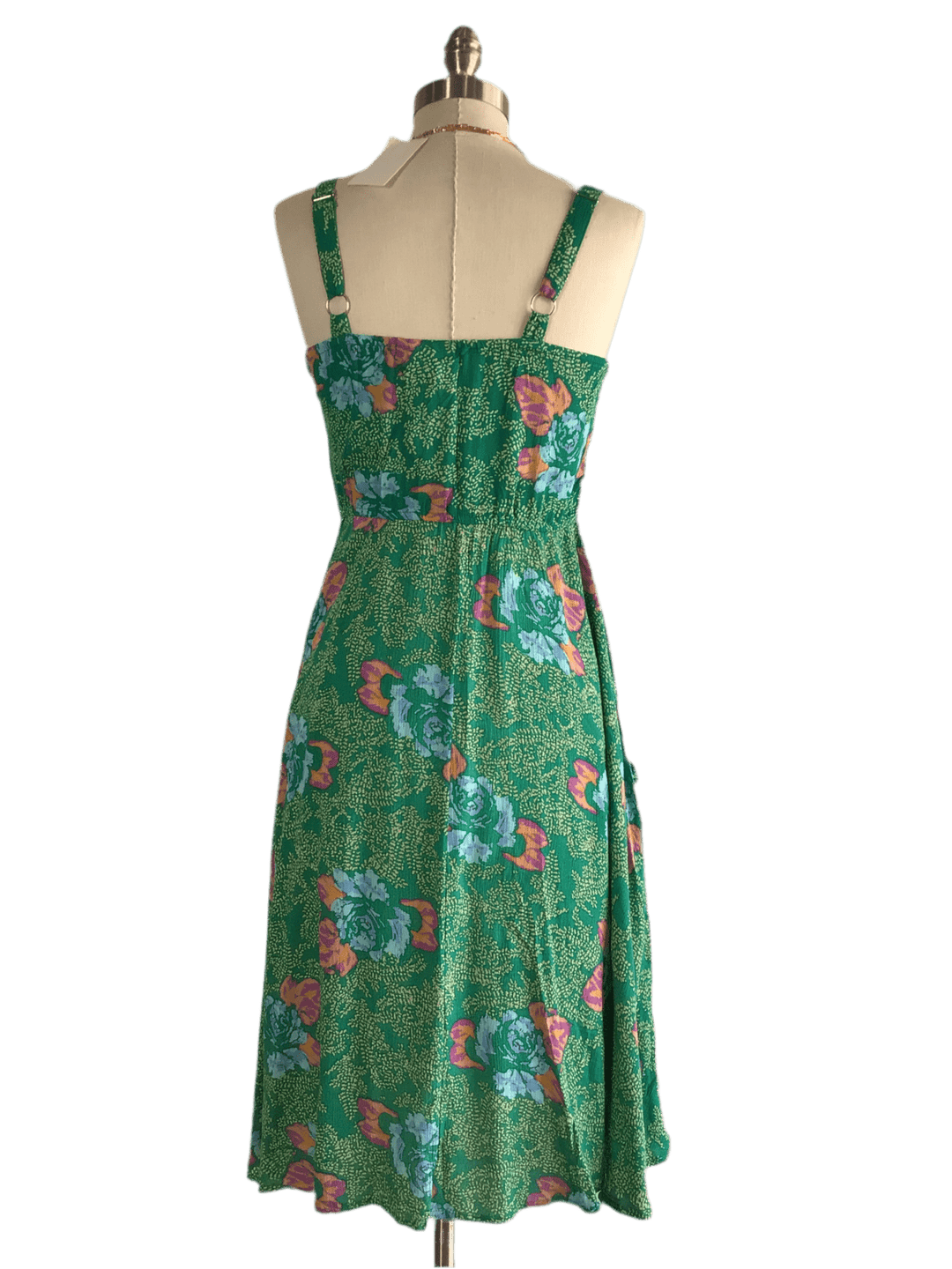 Malibu Dress - Green Floral - The Daisy Chain