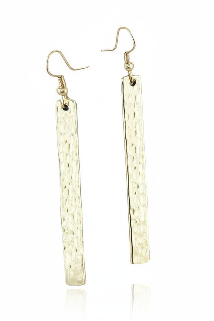 Metal Bar Earring - Gold Colour - The Daisy Chain