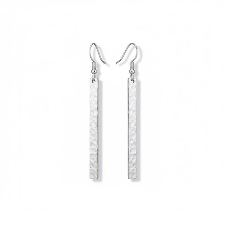 Metal Bar Earring - Silver Colour - The Daisy Chain