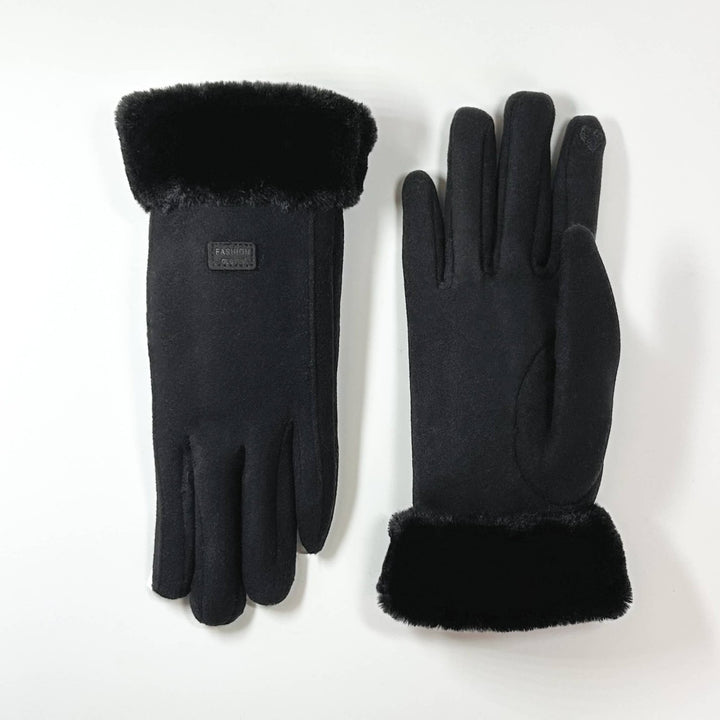 Microsuede Gloves - Black - The Daisy Chain