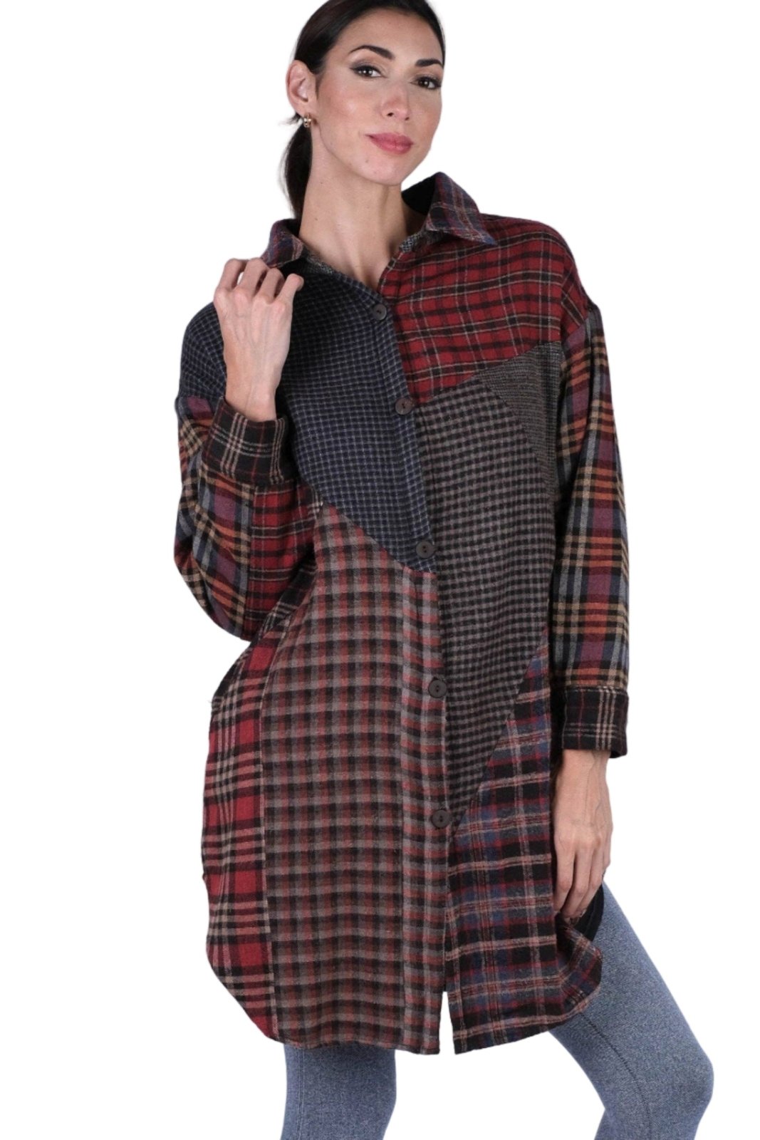 Mixed Plaid Jacket - The Daisy Chain