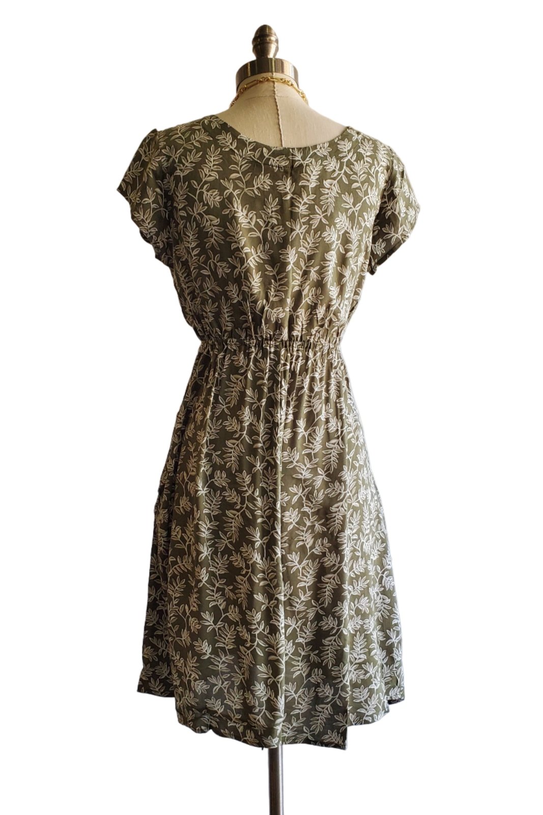 Olive Leaf Dress - The Daisy Chain