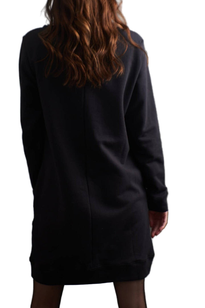 Organic Sweater Dress - Black - The Daisy Chain