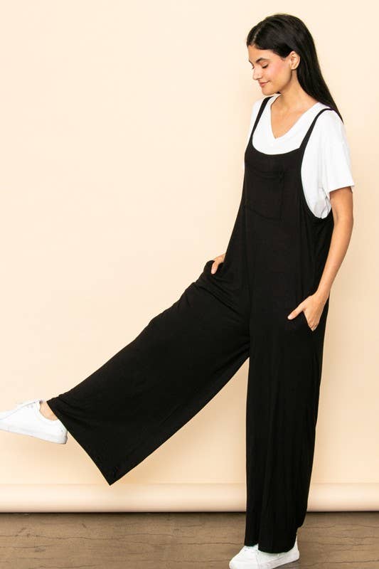 Overall Jumpsuit: Black - The Daisy Chain