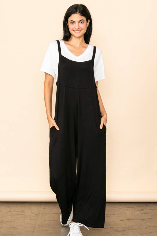 Overall Jumpsuit: Black - The Daisy Chain