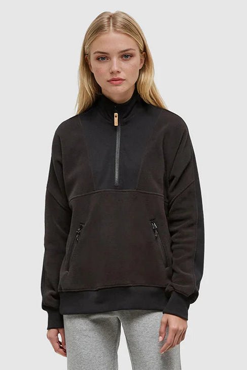 Pikes Half Zip - Black - The Daisy Chain