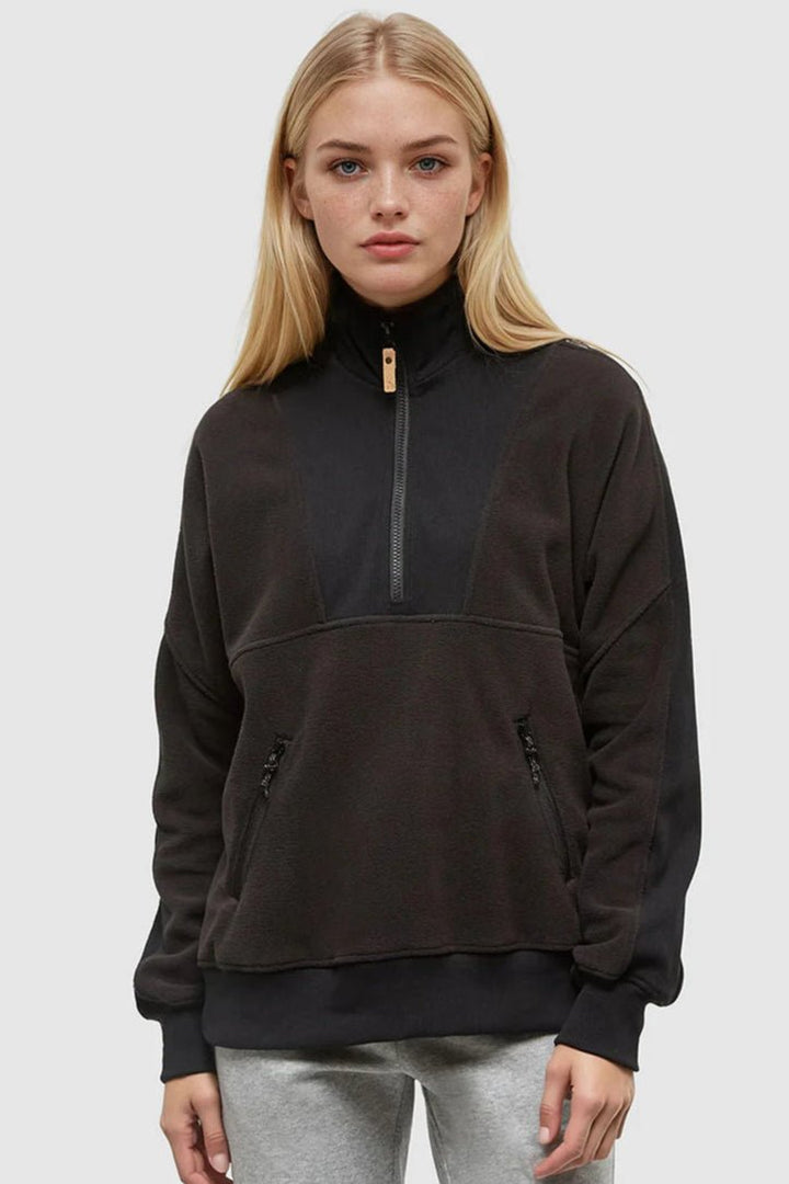 Pikes Half Zip - Black - The Daisy Chain