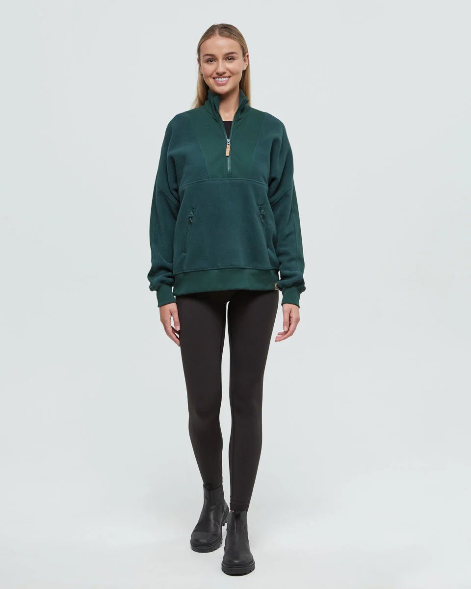 Pikes Half Zip - Forest Pine - The Daisy Chain