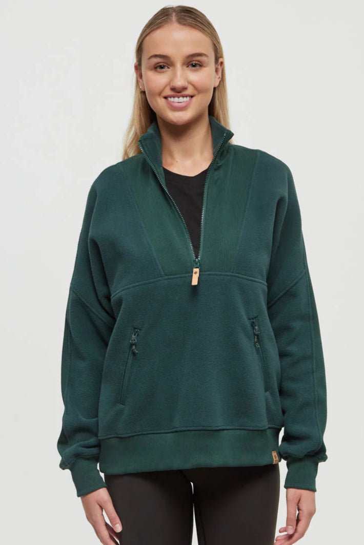 Pikes Half Zip - Forest Pine - The Daisy Chain