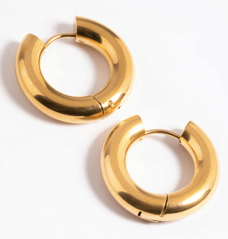 Puffy Hinge Hoop Earring - The Daisy Chain