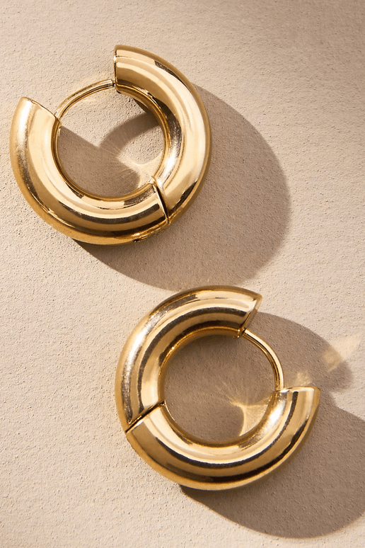 Puffy Hinge Hoop Earring - The Daisy Chain