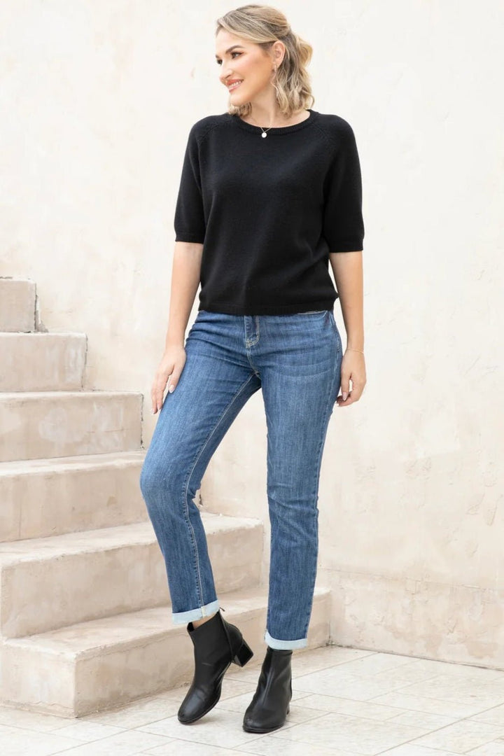 Queen Cuffed Jean - Medium Wash - The Daisy Chain