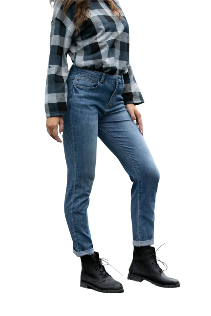 Queen Cuffed Jean - Medium Wash - The Daisy Chain