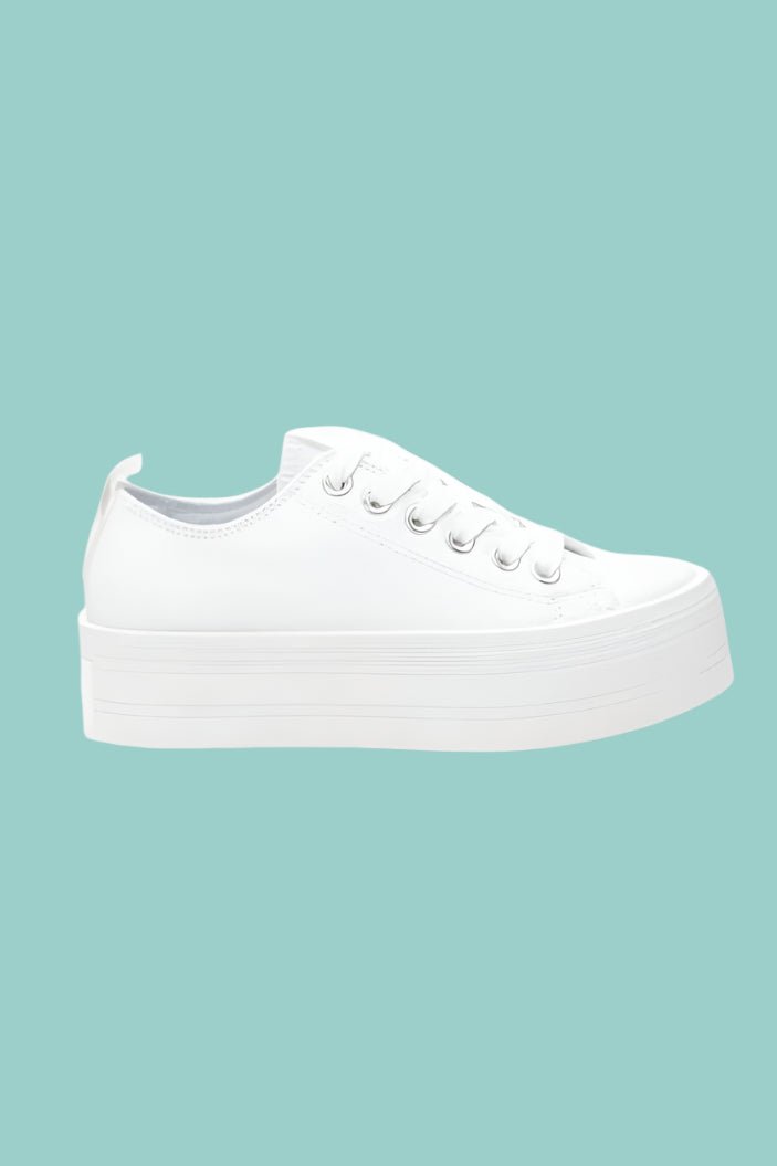 Refresh Platform Sneakers - White - The Daisy Chain