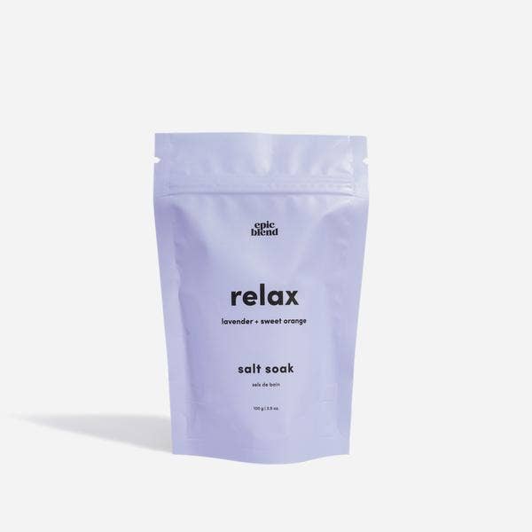Relax Bath Salts Soak Vegan: 3.5oz - The Daisy Chain
