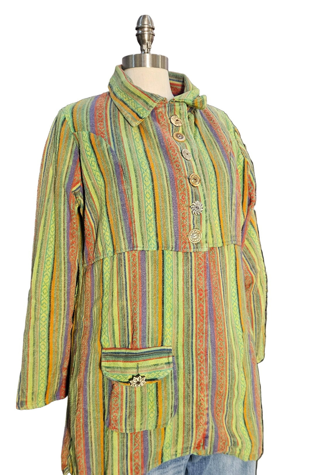 Jasmine Green Hippy Coat