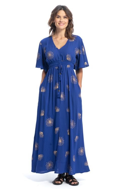 Romance Dress - Cobalt - The Daisy Chain