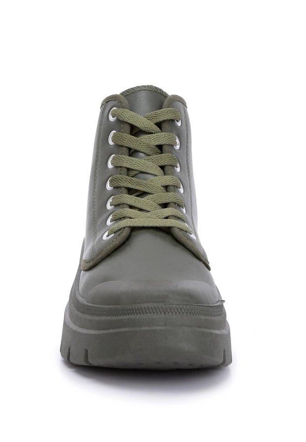 Roxanne Lace Up - Khaki - The Daisy Chain