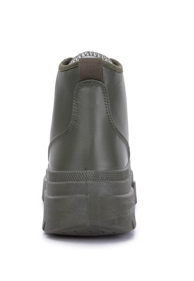 Roxanne Lace Up - Khaki - The Daisy Chain