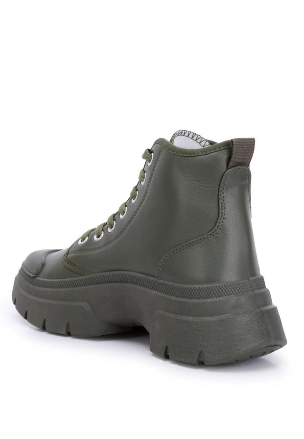 Roxanne Lace Up - Khaki - The Daisy Chain