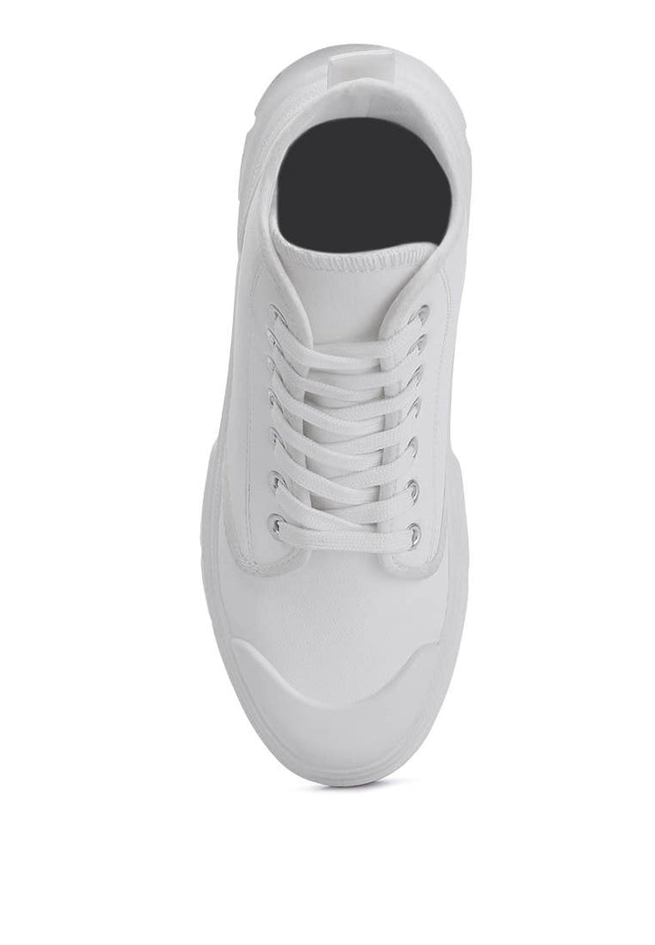 Roxanne Lace Up - White - The Daisy Chain