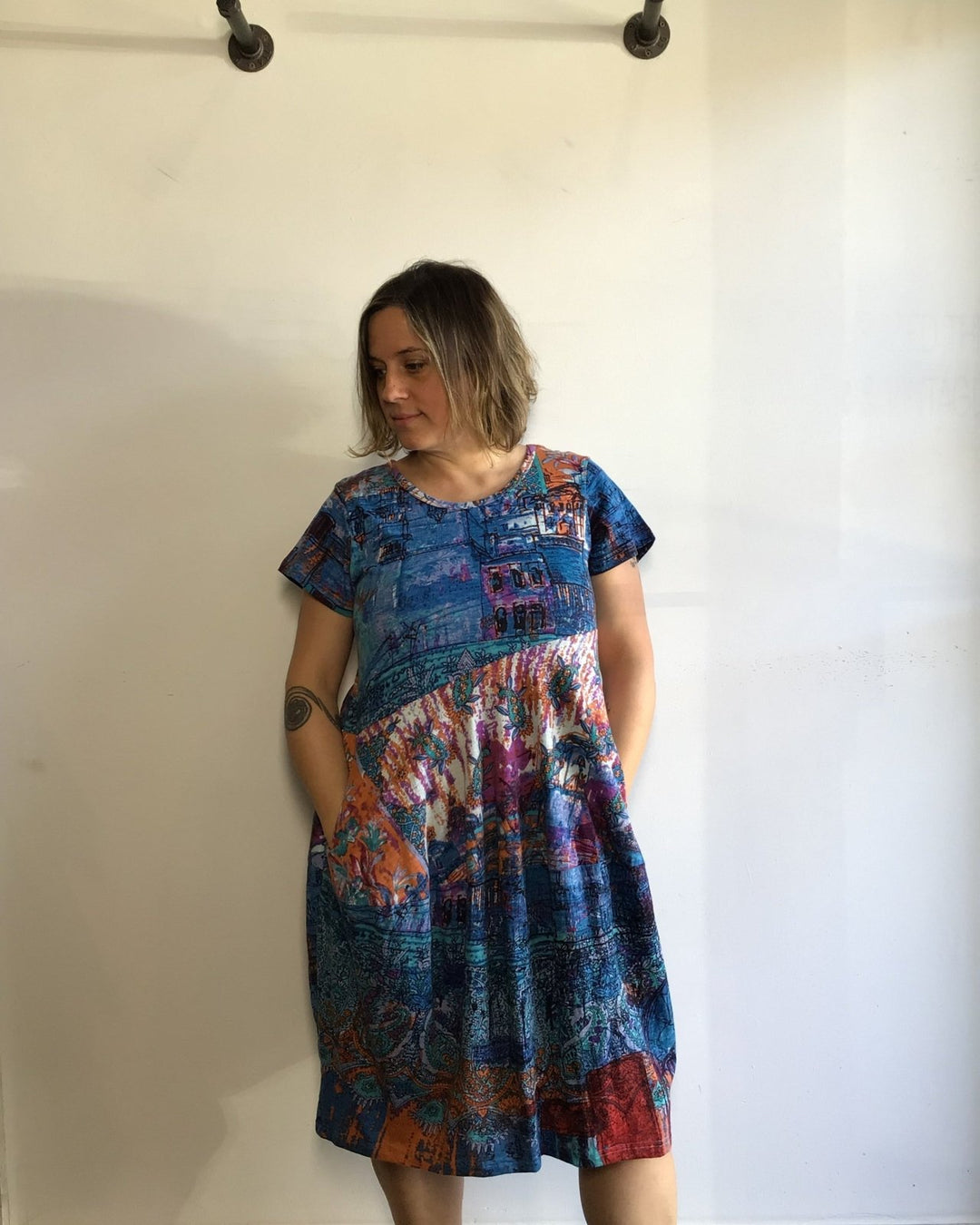 Short Sleeve Bubble Dress - The Daisy Chain