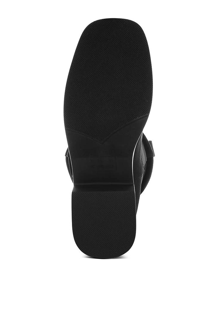 Slouchy Cowboy Boots - Black - The Daisy Chain