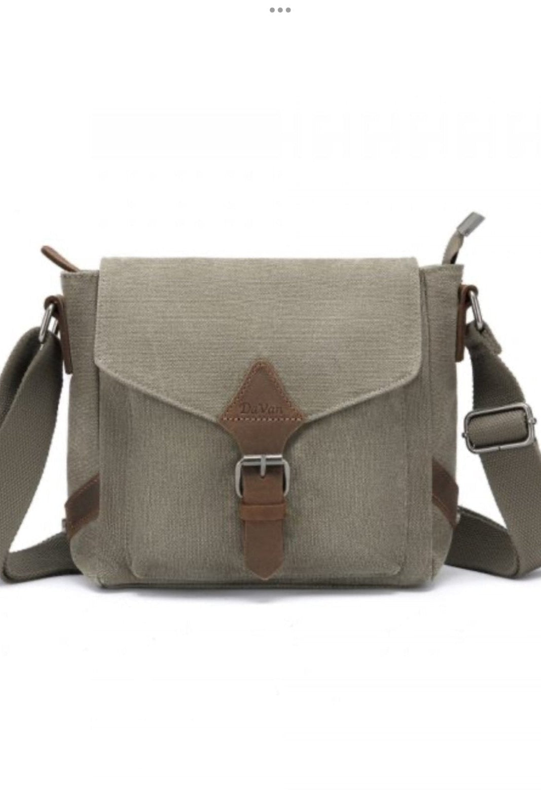 Small Canvas Shoulder Bag - Grey - The Daisy Chain