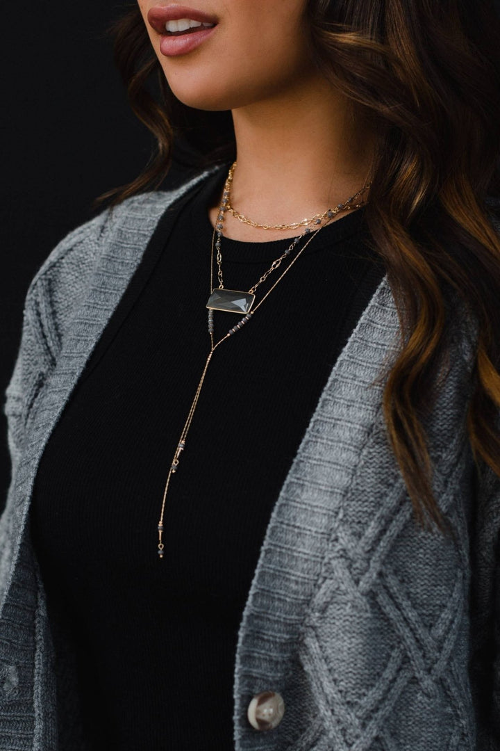 Smokey: Lariat Necklace - The Daisy Chain