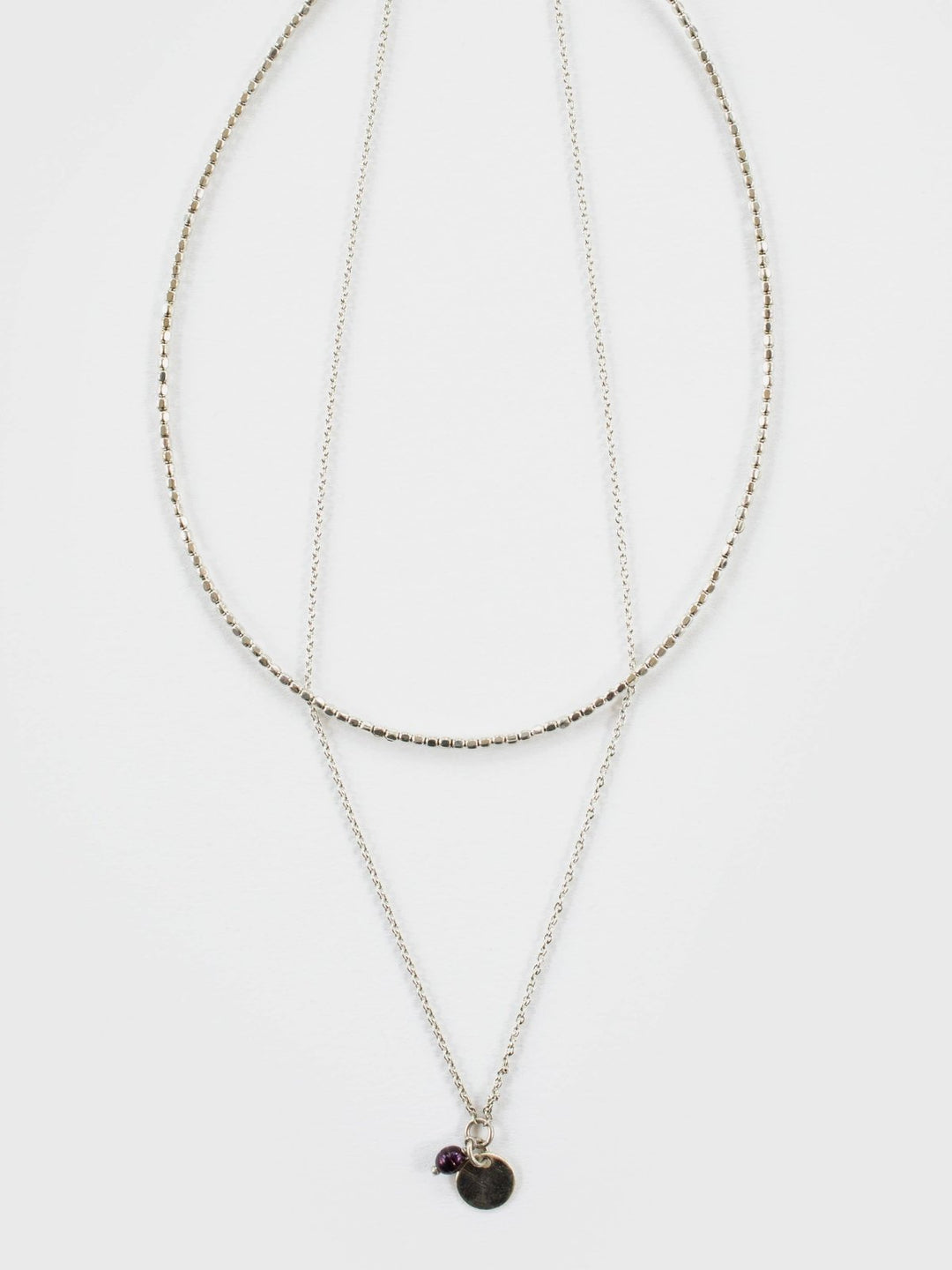 Talisman Layered Necklace Silver - The Daisy Chain