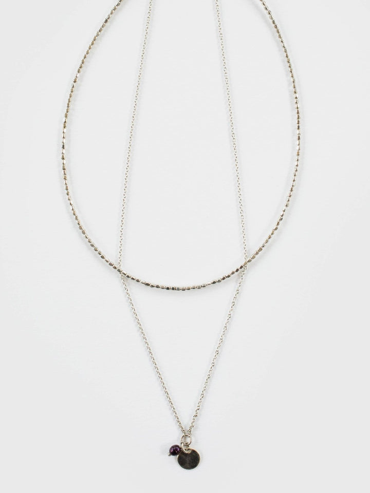 Talisman Layered Necklace Silver - The Daisy Chain
