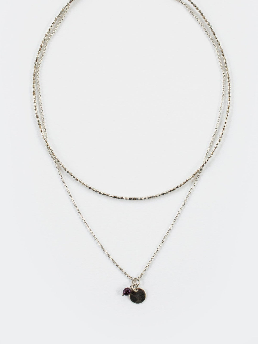 Talisman Layered Necklace Silver - The Daisy Chain