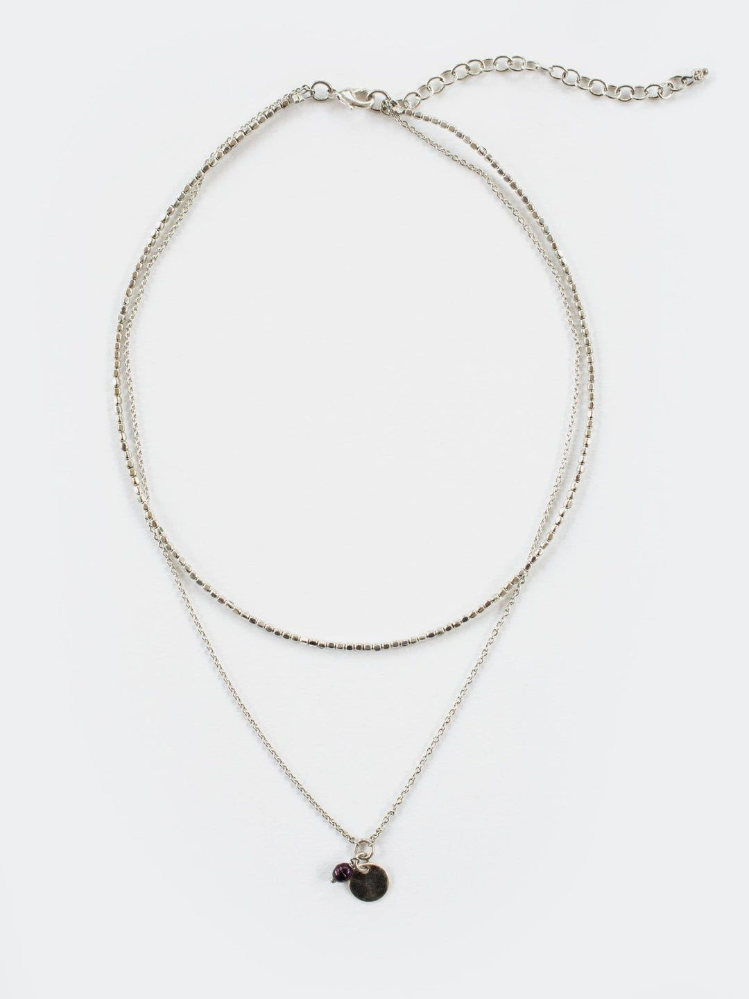Talisman Layered Necklace Silver - The Daisy Chain