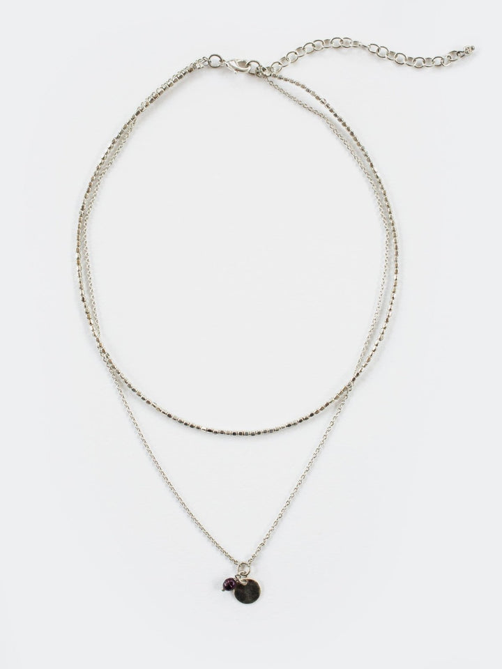 Talisman Layered Necklace Silver - The Daisy Chain