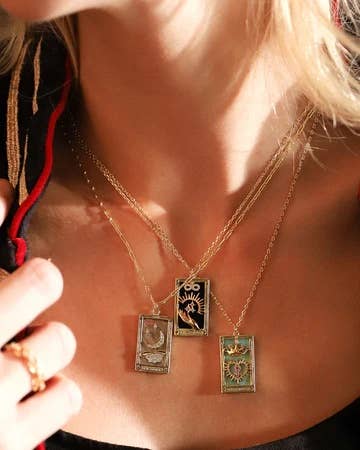 Tarot Card Necklace - The Daisy Chain