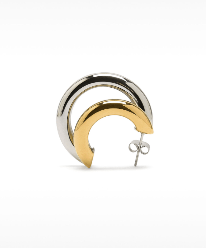 Two Tone Double Hoop - The Daisy Chain