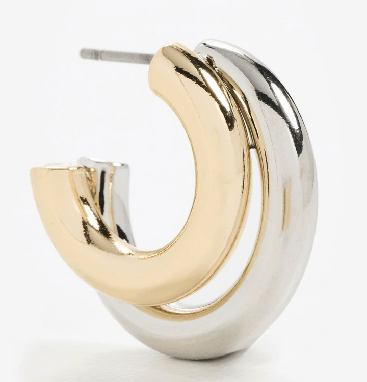 Two Tone Double Hoop - The Daisy Chain