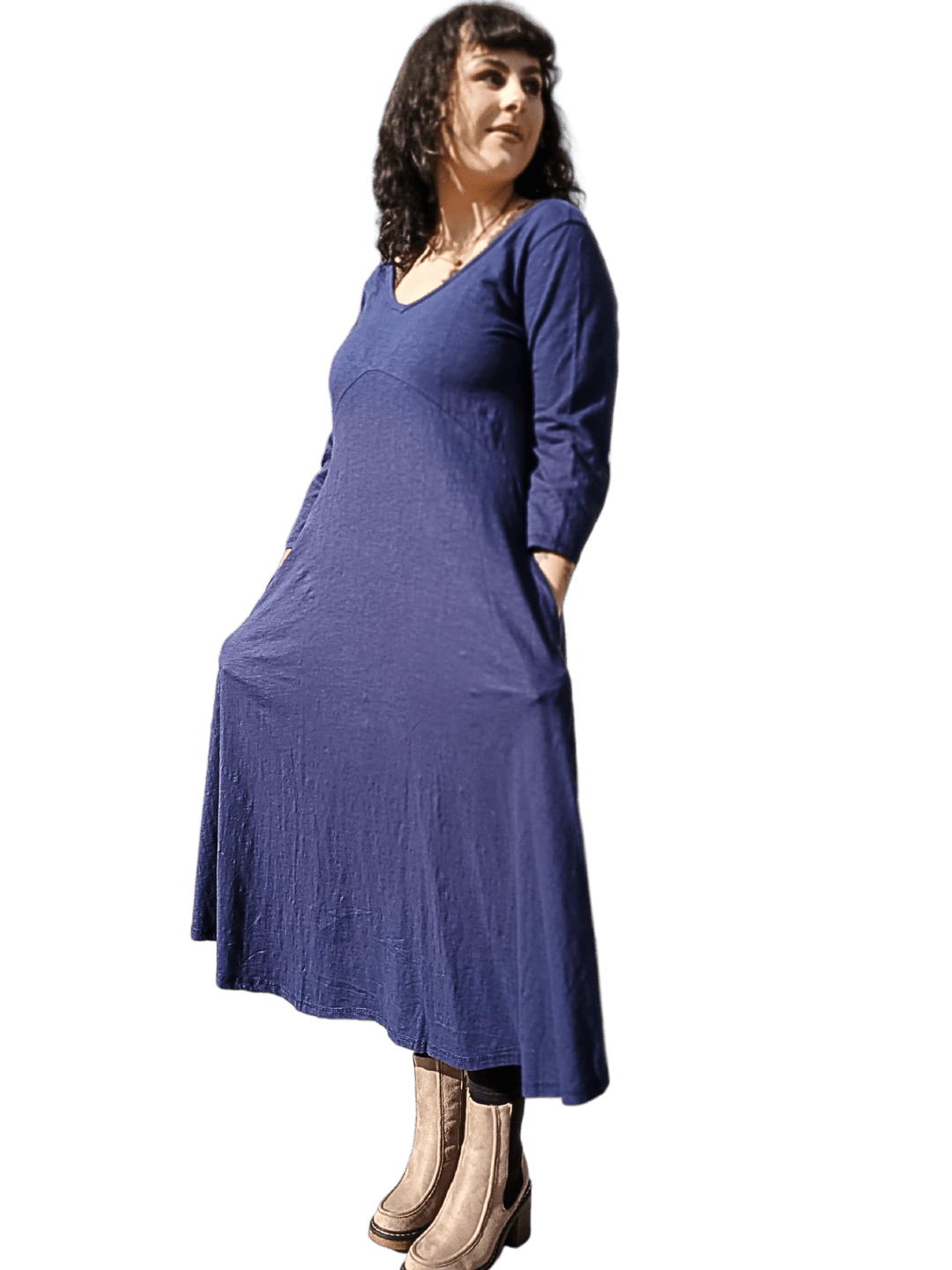 Vanessa Dress - Navy - The Daisy Chain