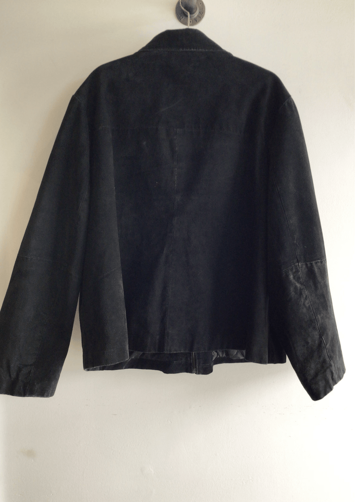 Vintage Black Suede Jacket - The Daisy Chain