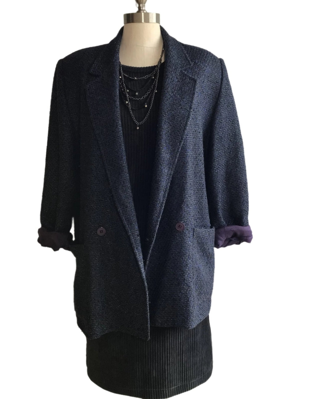 Vintage Navy Blazer - The Daisy Chain