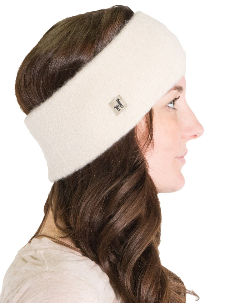 Alpaca Twist Headband-Ivory