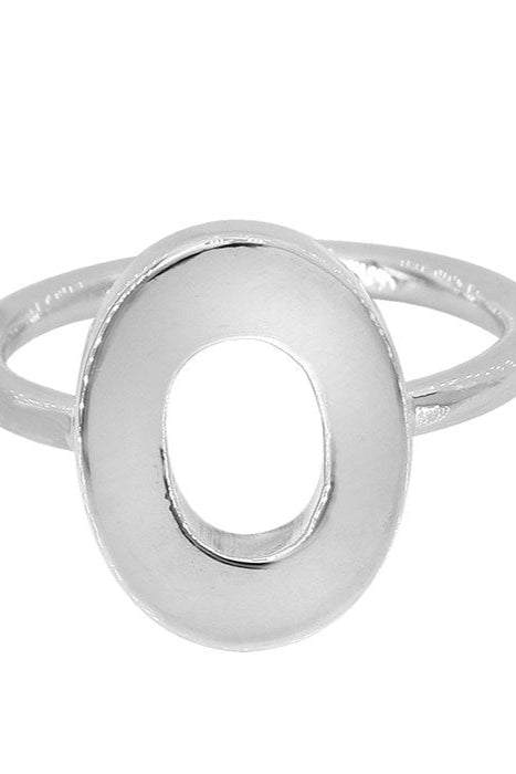 Silver Oval Ring