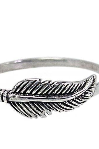 Silver Leaf Stacking Ring %Women's Clothing Boutique Collingwood% Ring 