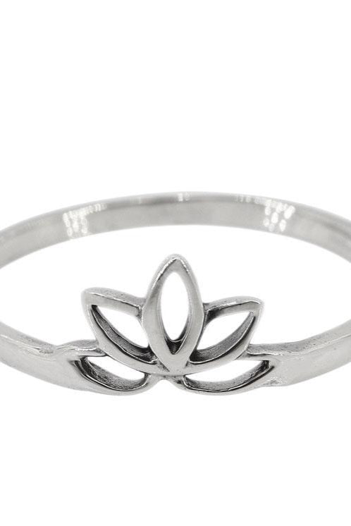 Silver Lotus Stacking Ring %Women's Clothing Boutique Collingwood% Ring 