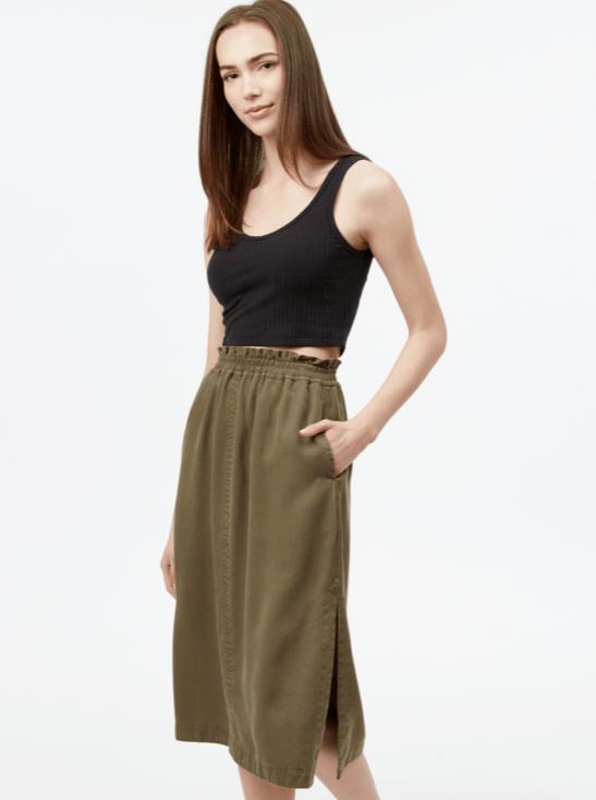 Midi Skirt - Olive