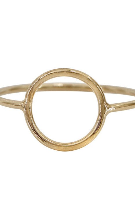 Gold Circle Ring - The Daisy Chain