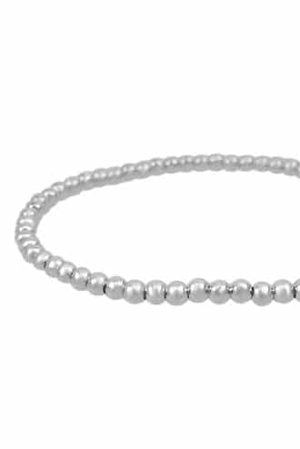 Silver Mini Bead Bracelet