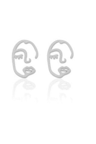 Silver Face Studs - The Daisy Chain